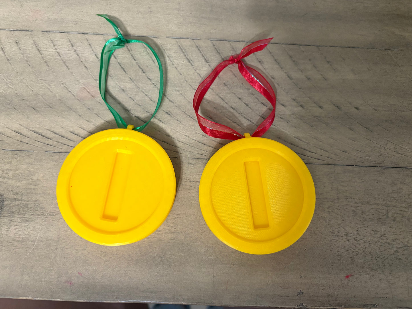 Mario coin ornaments