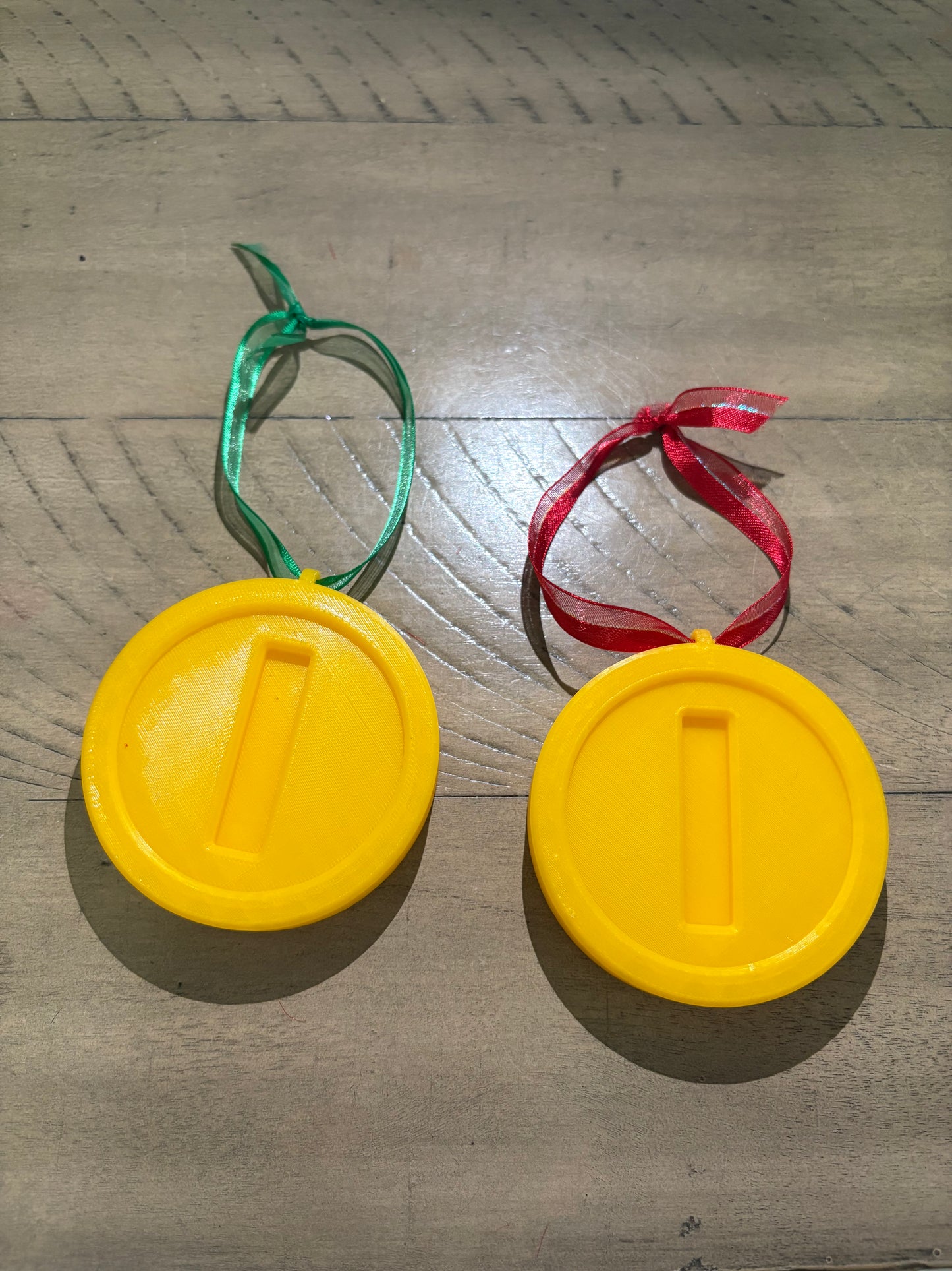 Mario coin ornaments