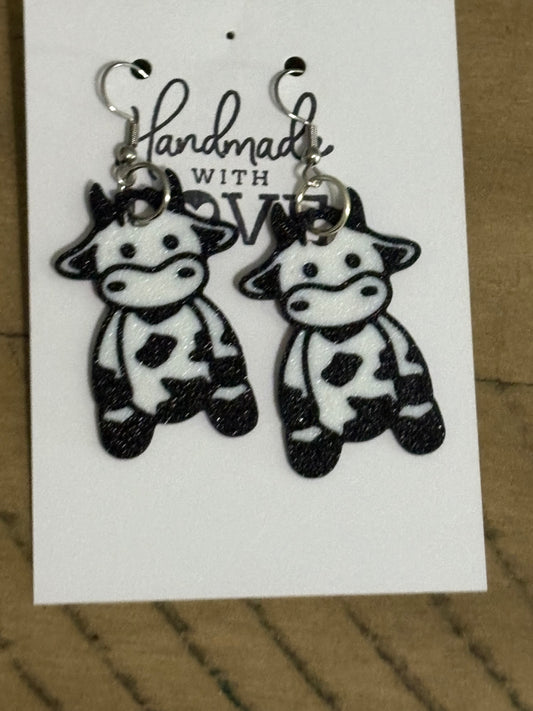 Cow earrings